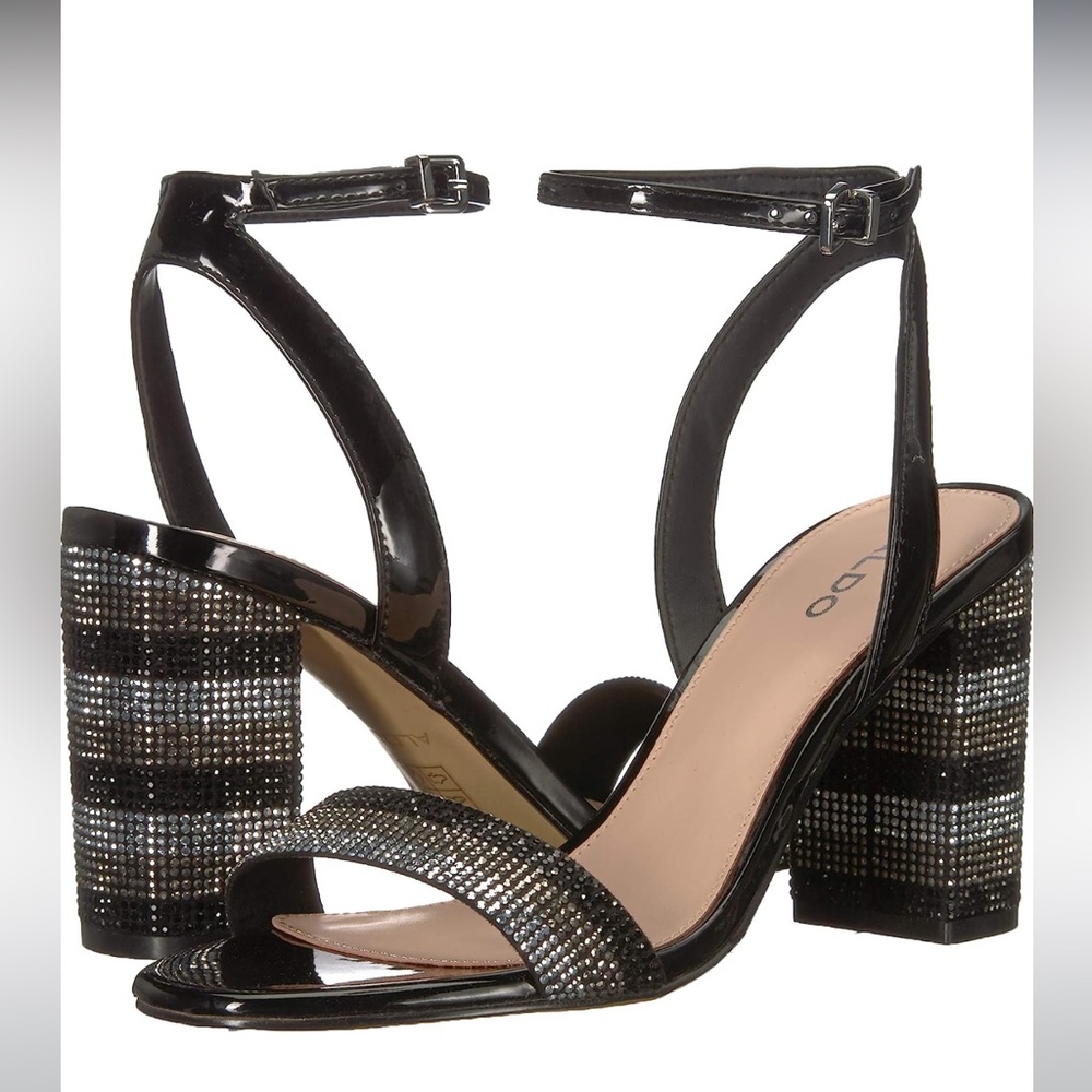 Aldo Womens Carerith Block Heeled Sandal